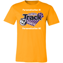 Load image into Gallery viewer, Track-white text 3001C Unisex Jersey Short-Sleeve T-Shirt