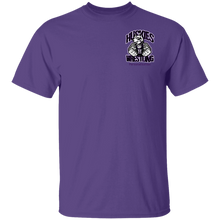 Load image into Gallery viewer, Wrestling-Purple-text G500 Gildan 5.3 oz. T-Shirt