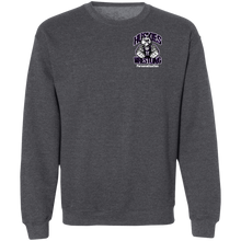 Load image into Gallery viewer, Wrestling-White-text G180 Gildan Crewneck Pullover Sweatshirt  8 oz.