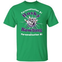 Load image into Gallery viewer, Bowling-white text G500B Youth 5.3 oz 100% Cotton T-Shirt