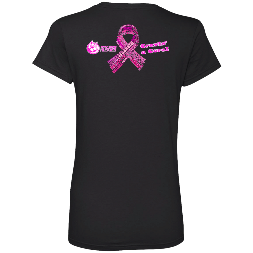 88VL Anvil Ladies' V-Neck T-Shirt