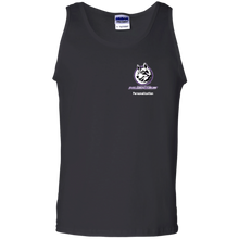 Load image into Gallery viewer, Logo with White Custom Text G220 Gildan 100% Cotton Tank Top