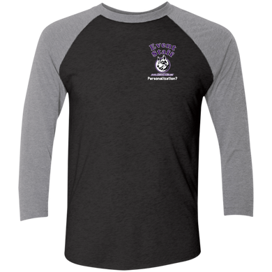 NL6051 Next Level Tri-Blend 3/4 Sleeve Baseball Raglan T-Shirt event