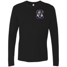 Load image into Gallery viewer, Wrestling-Purple-text NL3601 Next Level Men&#39;s Premium LS