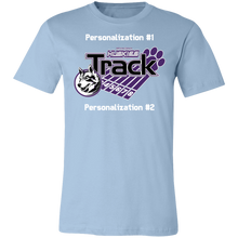 Load image into Gallery viewer, Track-white text 3001C Unisex Jersey Short-Sleeve T-Shirt