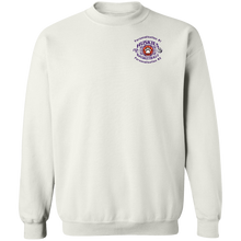 Load image into Gallery viewer, Basketball-purple-text G180 Gildan Crewneck Pullover Sweatshirt  8 oz.