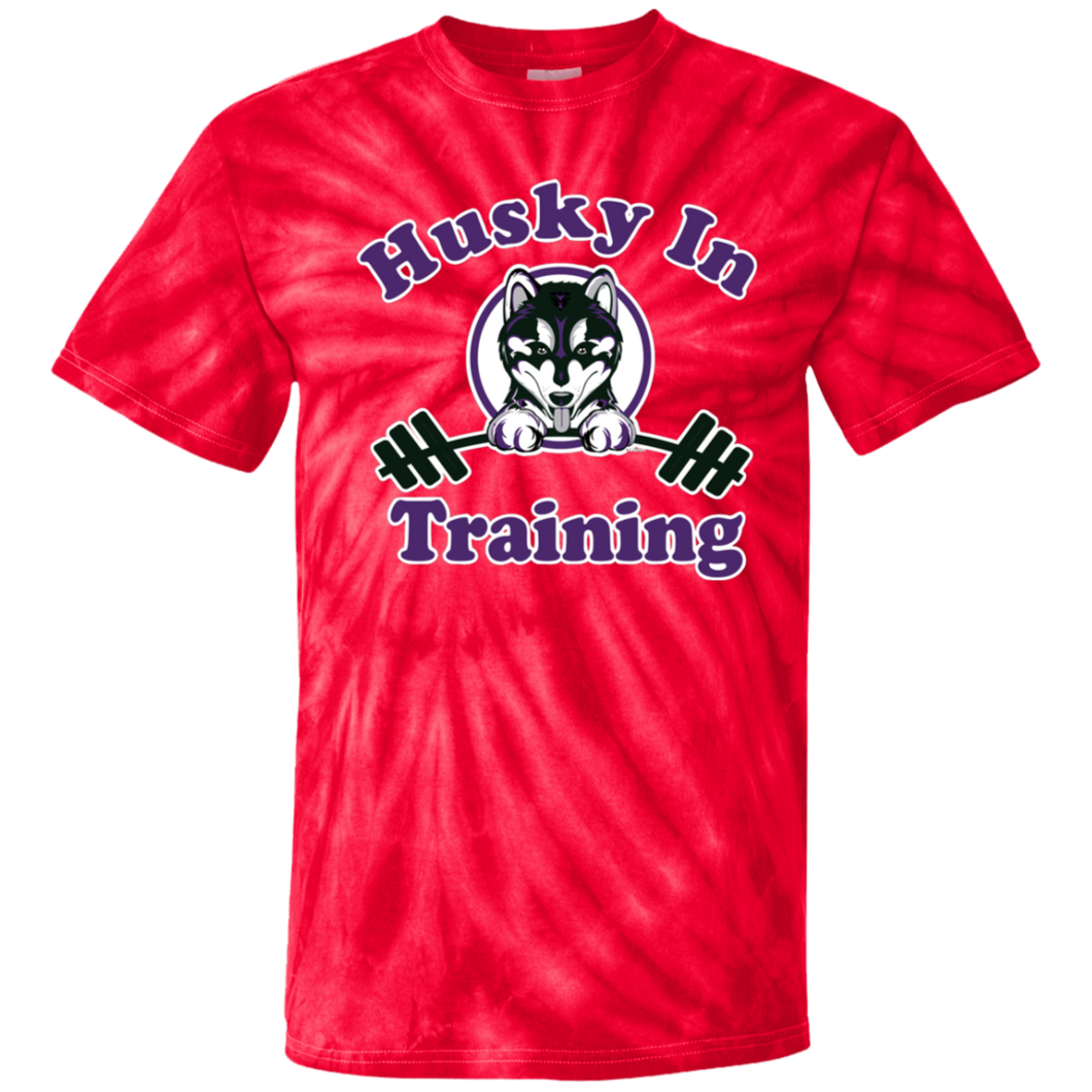 Husky in training CD100Y Youth Tie Dye T-Shirt