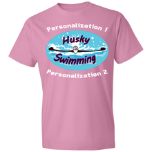 Load image into Gallery viewer, Swimming-white_text 980 Lightweight T-Shirt 4.5 oz