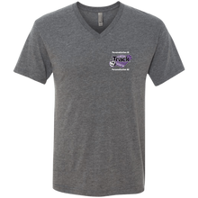Load image into Gallery viewer, Track-white text NL6040 Next Level Men's Triblend V-Neck T-Shirt