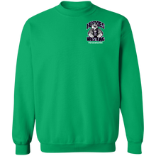 Load image into Gallery viewer, Wrestling-White-text G180 Gildan Crewneck Pullover Sweatshirt  8 oz.