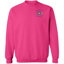 Load image into Gallery viewer, Basketball-purple-text G180 Gildan Crewneck Pullover Sweatshirt  8 oz.