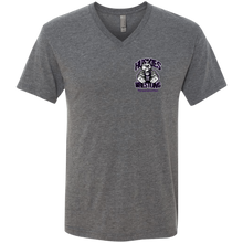 Load image into Gallery viewer, Wrestling-Purple-text NL6040 Next Level Men's Triblend V-Neck T-Shirt