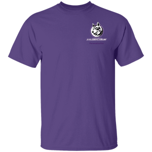 Logo with Purple custom text G500 Gildan 5.3 oz. T-Shirt