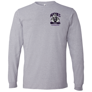 Wrestling-Purple-text 949 Anvil Lightweight LS T-Shirt