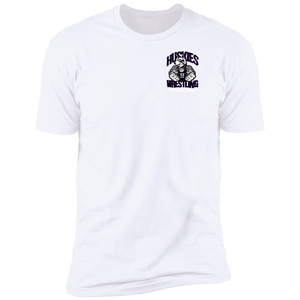 Wrestling-White-text NL3600 Next Level Premium Short Sleeve T-Shirt