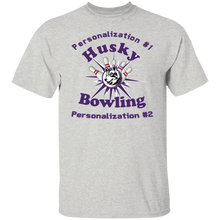 Load image into Gallery viewer, Bowling-purple text G500 5.3 oz. T-Shirt