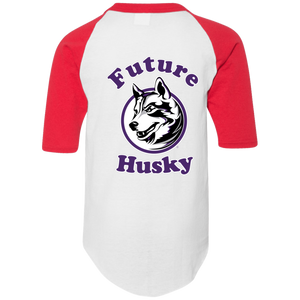 Husky in training 421 Augusta Youth Colorblock Raglan Jersey