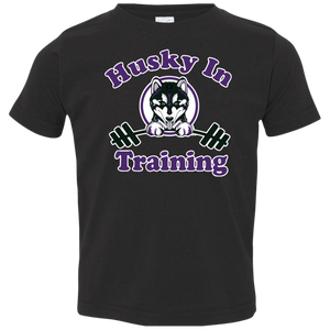 Husky in training 3321 Rabbit Skins Toddler Jersey T-Shirt