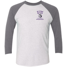 Load image into Gallery viewer, NL6051 Next Level Tri-Blend 3/4 Sleeve Baseball Raglan T-Shirt event