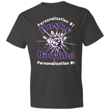 Load image into Gallery viewer, Bowling-white text 980 Lightweight T-Shirt 4.5 oz