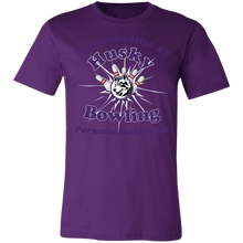 Load image into Gallery viewer, Bowling-purple text 3001C Unisex Jersey Short-Sleeve T-Shirt