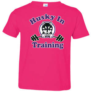 Husky in training 3321 Rabbit Skins Toddler Jersey T-Shirt
