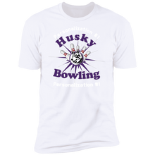 Load image into Gallery viewer, Bowling-white text NL3600 Premium Short Sleeve T-Shirt