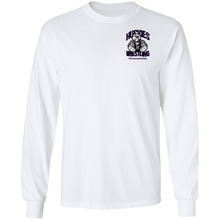 Load image into Gallery viewer, Wrestling-Purple-text G240 Gildan LS Ultra Cotton T-Shirt