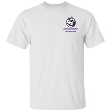 Load image into Gallery viewer, Logo with Purple custom text G500 Gildan 5.3 oz. T-Shirt