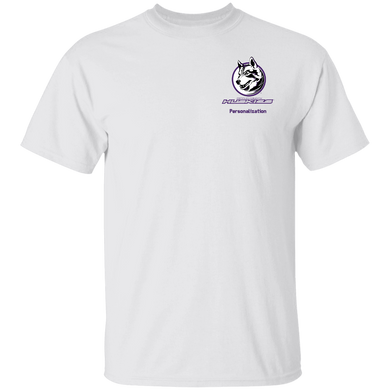 Logo with Purple custom text G500 Gildan 5.3 oz. T-Shirt