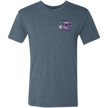 Load image into Gallery viewer, Track-purple text NL6010 Next Level Men's Triblend T-Shirt