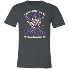 Load image into Gallery viewer, Bowling-white text 3001C Unisex Jersey Short-Sleeve T-Shirt