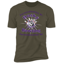 Load image into Gallery viewer, Bowling-purple text NL3600 Premium Short Sleeve T-Shirt