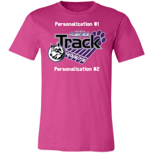 Load image into Gallery viewer, Track-white text 3001C Unisex Jersey Short-Sleeve T-Shirt