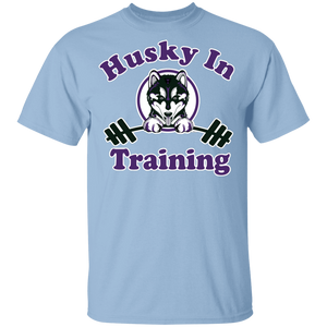 Husky in training G500B Gildan Youth 5.3 oz 100% Cotton T-Shirt
