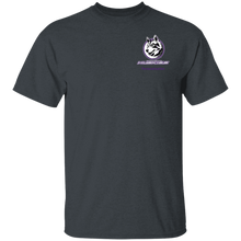 Load image into Gallery viewer, Logo with Purple custom text G500 Gildan 5.3 oz. T-Shirt