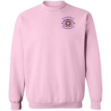 Load image into Gallery viewer, Basketball-purple-text G180 Gildan Crewneck Pullover Sweatshirt  8 oz.