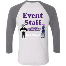 Load image into Gallery viewer, NL6051 Next Level Tri-Blend 3/4 Sleeve Baseball Raglan T-Shirt event