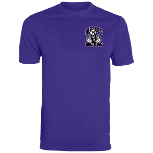 Wrestling-Purple-text 790 Augusta Men's Wicking T-Shirt