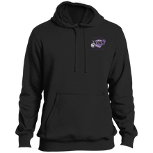 Load image into Gallery viewer, Track-purple text TST254 Sport-Tek Tall Pullover Hoodie