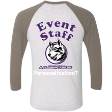 Load image into Gallery viewer, NL6051 Next Level Tri-Blend 3/4 Sleeve Baseball Raglan T-Shirt event