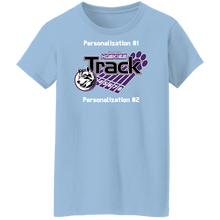 Load image into Gallery viewer, Track-white text G500L Ladies' 5.3 oz. T-Shirt