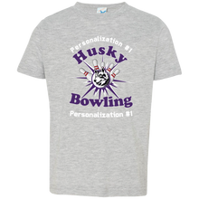 Load image into Gallery viewer, Bowling-white text 3321 Toddler Jersey T-Shirt
