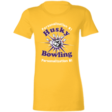 Load image into Gallery viewer, Bowling-white text 6004 Ladies' Favorite T-Shirt