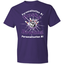 Load image into Gallery viewer, Bowling-white text 980 Lightweight T-Shirt 4.5 oz