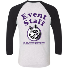 Load image into Gallery viewer, NL6051 Next Level Tri-Blend 3/4 Sleeve Baseball Raglan T-Shirt event
