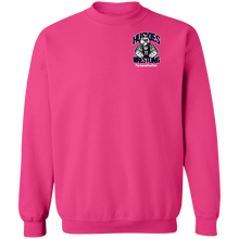 Load image into Gallery viewer, Wrestling-White-text G180 Gildan Crewneck Pullover Sweatshirt  8 oz.