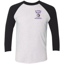 Load image into Gallery viewer, NL6051 Next Level Tri-Blend 3/4 Sleeve Baseball Raglan T-Shirt event