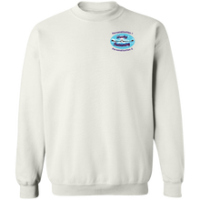 Load image into Gallery viewer, Swimming-purple_text G180 Gildan Crewneck Pullover Sweatshirt  8 oz.