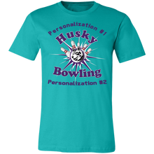 Load image into Gallery viewer, Bowling-purple text 3001C Unisex Jersey Short-Sleeve T-Shirt